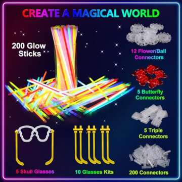 Glow Sticks Party Favors – 467Pcs Fun for All Ages