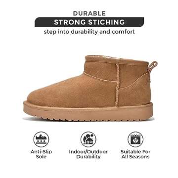 Stylish Project Cloud Water Resistant Suede Ankle Boots for Women