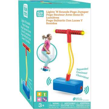 Nothing But Fun Toys Lights & Sounds Foam Pogo Jumper Designed for Children Ages 3+ Years, Multi, (211104)
