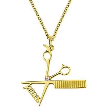 Personalized Hairdresser Necklace