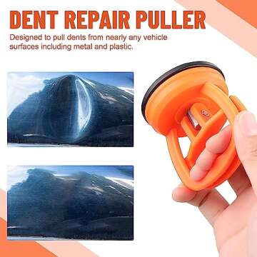 Dent Puller,Car Dent Puller,2 Pack Suction Cup Dent Puller Handle Lifter,Powerful Car Dent Remover,Dent Removal Kit and Dent Repair Puller for Car Dent Repair,Screen,Glass,Tiles and Objects Moving