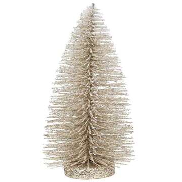 Department 56 Christmas Basics Glitter Tree Figurine, 8.7 Inch, Silver