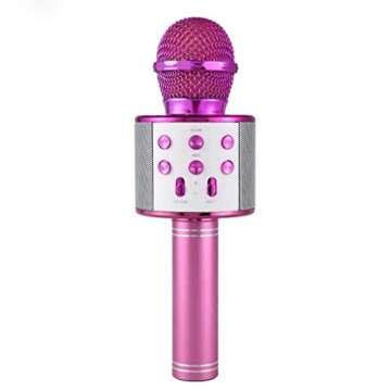 Newbrights Top Gifts For 4 5 6 Year Old Girls,Handheld Karaoke Microphone For Kids,Hot Girl Toys Age 7 8,Best Popular Birthday Presents For 9 10 11 12 Yr Old Girls Teens