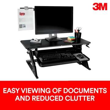 3M Document Clip with 30 Sheet Capacity - Black