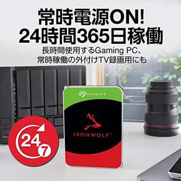 Seagate IronWolf Pro 3.5" 16TB HDD with Data Recovery Service 5 Year Warranty 256MB 7200rpm 24 Hours Service for PC NAS RV Sensor ST16000NE000