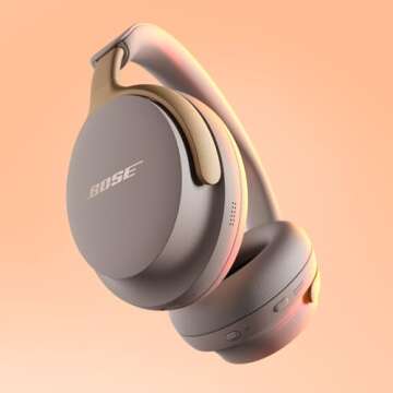 Bose QuietComfort Ultra Bluetooth Headphones, Wireless Headphones with Spatial Audio, Over Ear Noise Cancelling Headphones with Mic, Up to 24 Hours of Battery Life, Sandstone - Limited Edition Color