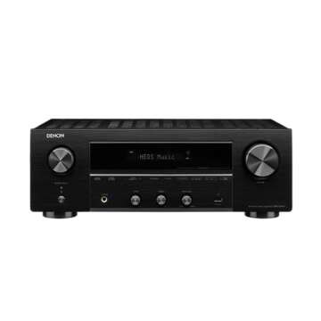 Denon DRA-800H 2-Channel Stereo Network Receiver for Home Theater, Hi-Fi Amplification, Connects to All Audio Sources, HDCP 2.3 Processing, Compatible with Amazon Alexa