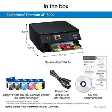 Epson Expression Premium XP-6000 Photo Printer - Wireless