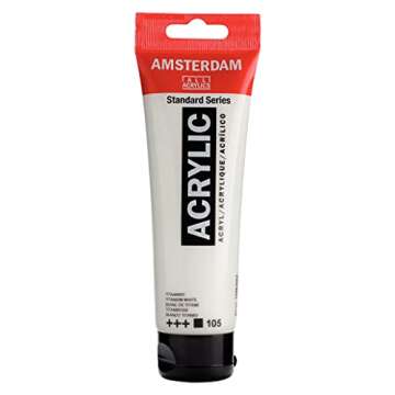 Amsterdam Standard Series Acrylic Tube 120ml Titanium White 105 (17091052)