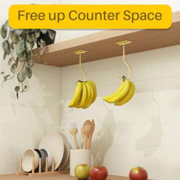 Self Adhesive Banana Hook - 2-Pack Hanger Solution