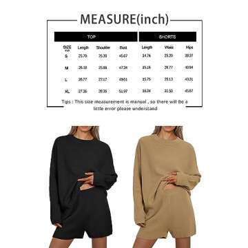 LILLUSORY Two 2 Piece Lounge Sets Outfits Womens 2024 Spring Fashion Summer Matching Loungewear Resort Wear Vacation Sweater Shorts Sets Casual Trendy Clothes