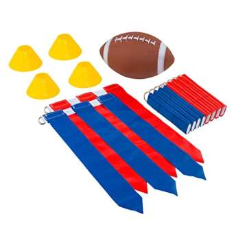 Flag Football 12 Players 3 Flags Adult Kids Youth Set 55 Pieces with Football