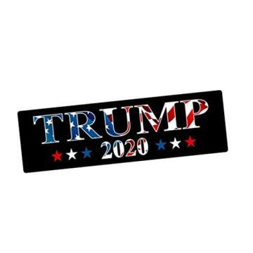 Amosfun 20pcs 2020 Trump Car Decal Keep America Great Elect President Donald Trump 2020 Election Patriotic Bumper Sticker (Black)