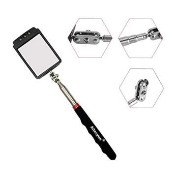 LED Telescopic Inspection Mirror - 360° Rotation Tool