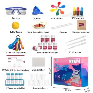 SNAEN Science Kit with 180+ Science Lab Experiments,DIY STEM Educational Learning Scientific Tools for 3 4 5 6 7 8 9 10 11 Years Old Boys Girls Kids Toys Gift