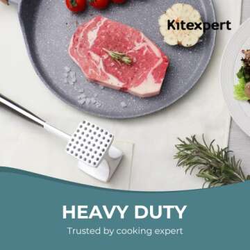 KITEXPERT Meat Tenderizer Hammer for Easy Cooking