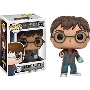 Funko Pop! Movies: Harry Potter - Harry Potter with Prophecy Vinyl Figure (Bundled with Pop Box Protector Case)