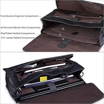 Men's Leather Briefcase for 15.6" Laptops | ESTARER