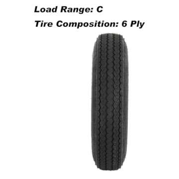 2PK RVpunk 4.80-12 Bias Trailer Tire & Wheel Combo - Load Range C