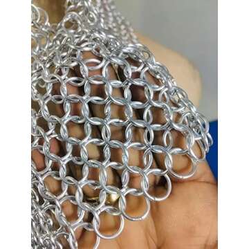 Handlinked chainmail top Aluminum butted chainmail top Medieval-inspired bra Fantasy costume top Cosplay chainmail top Armor-inspired bra top