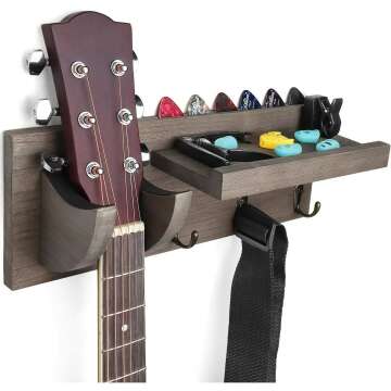 Wood Guitar Wall Hanger