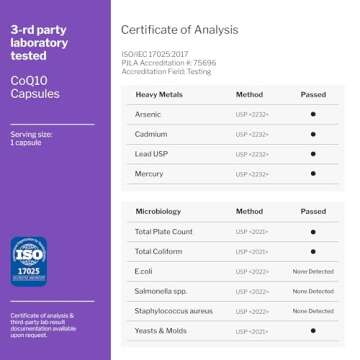 CoQ10 200mg Antioxidants Supplement - Co Q 10 Supplement for Heart Health & Brain Support - High Absorption CQ10 Ubiquinone Mitochondrial Supplements - Extra Strength Coenzyme Q10 200mg - 30 Capsules