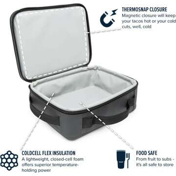 YETI Daytrip Lunch Box Charcoal - Insulated & Durable