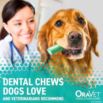 OraVet Dental Hygiene Chews for Small Dogs, Oral Care with Delmopinol, Vanilla Flavor, 14 Count