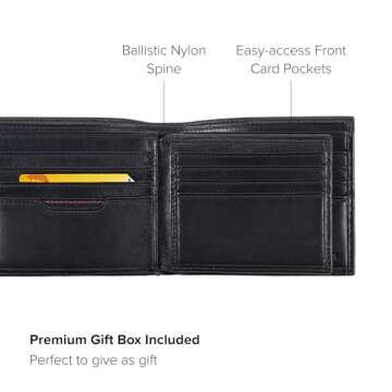 TUMI Bifold Leather Wallet with RFID Blocking