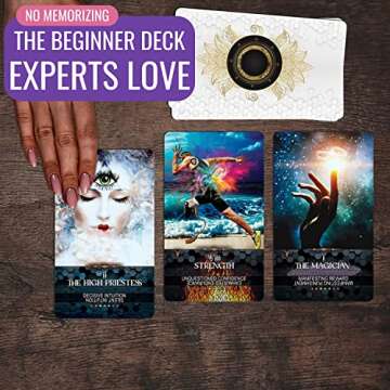 Tarot Skills Tarot Deck with Online Education & Tarot Reader Community Included! Our Tarot Decks are so Easy, No Guidebook Needed!