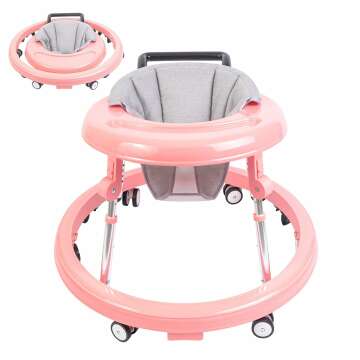 Adjustable Baby Walker with Wheels & Activity Center - Foldable for 6-24 Months