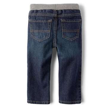 Baby Boys' Liberty Blue Pull On Straight Jeans 18-24M