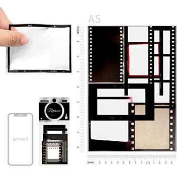 5 Packs Retro Camera Film Sticker Decorative Filmstrip Scrapbook Sticker Photo Frame Sticker for Cinema Decoration Film Festival Poster DIY Photo Album Scrapbooking Diary Arts and Crafts (Memories)