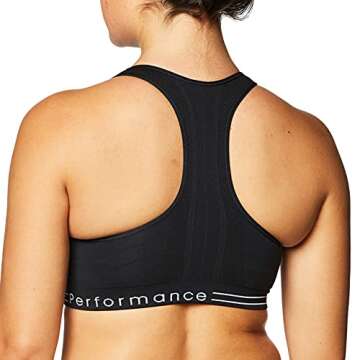 Calvin Klein Performance Women's Medium Impact Reversible Sports Bra, Black, X-Large