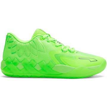 Puma Mens Mb1 Lo X Basketball Sneakers Shoes - Green - Size 13 M