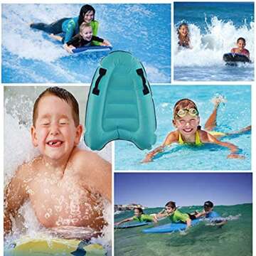 Inflatable Surf Body Board with Handles - Ultimate Water Fun