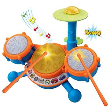 VTech KidiBeats Drum Set - Fun Musical Toy for Kids