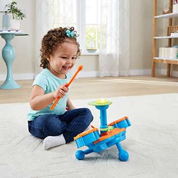 VTech KidiBeats Drum Set for Kids Music Fun