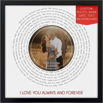 Personalized Music Song Record Prints