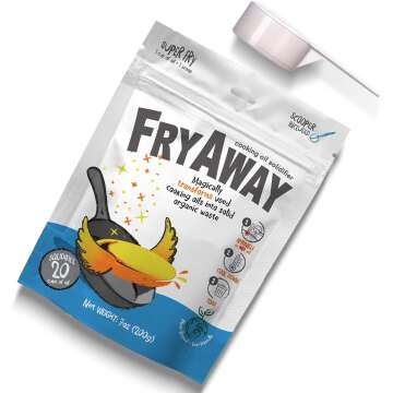 FryAway Super Fry Cooking Oil Solidifier - Mess-Free Cleanup