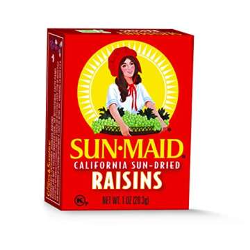 Sun-Maid California Sun-Dried Raisins - (6 Pack) 1 oz Snack-Size Box - Dried Fruit Snack - For Lunches, Back to School Snacks, and Natural Sweeteners