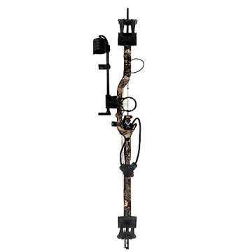 Bear Archery ADAPT Ready to Hunt Adult Compound Bow Package Designed by The Hunting Public, 70 lb. Draw Weight, Right Hand, Veil Whitetail