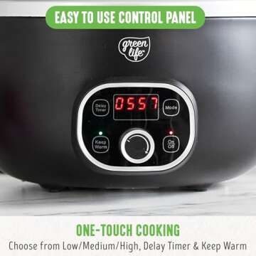 GreenLife 6 Quart PFAS-Free Ceramic Slow Cooker