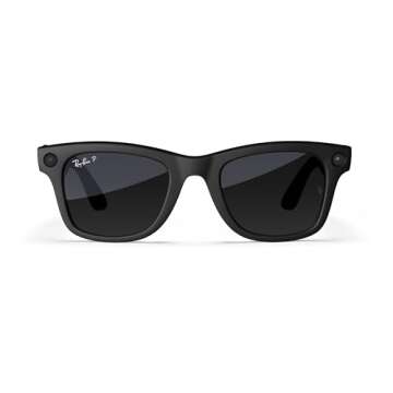 Meta Wayfarer Square Sunglasses in Matte Black - Polarized Gradient