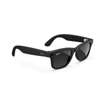 Meta Matte Black Wayfarer Sunglasses – Polarized