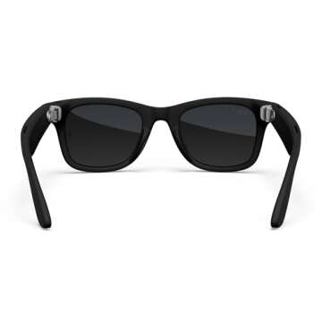 Meta Matte Black Wayfarer Sunglasses – Polarized