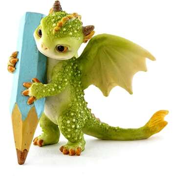 Rex Green Dragon Figurine