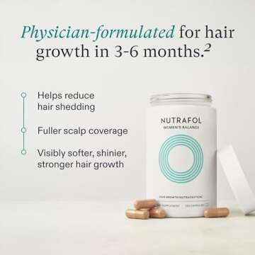 Nutrafol Women's Balance Hair Growth Supplements, Ages 45 and Up