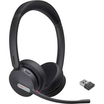 Yealink BH70 Wireless Bluetooth Headset: 35h Battery, 3-Mic Noise Cancelling