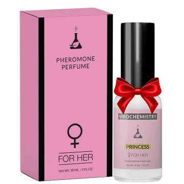 Pheromones For Women (Princess) - Elegant, Ultra Strength Organic Fragrance Body Perfume Spray (1 Fl. Oz Spray) (Human Grade Pheromones to Attract Men)